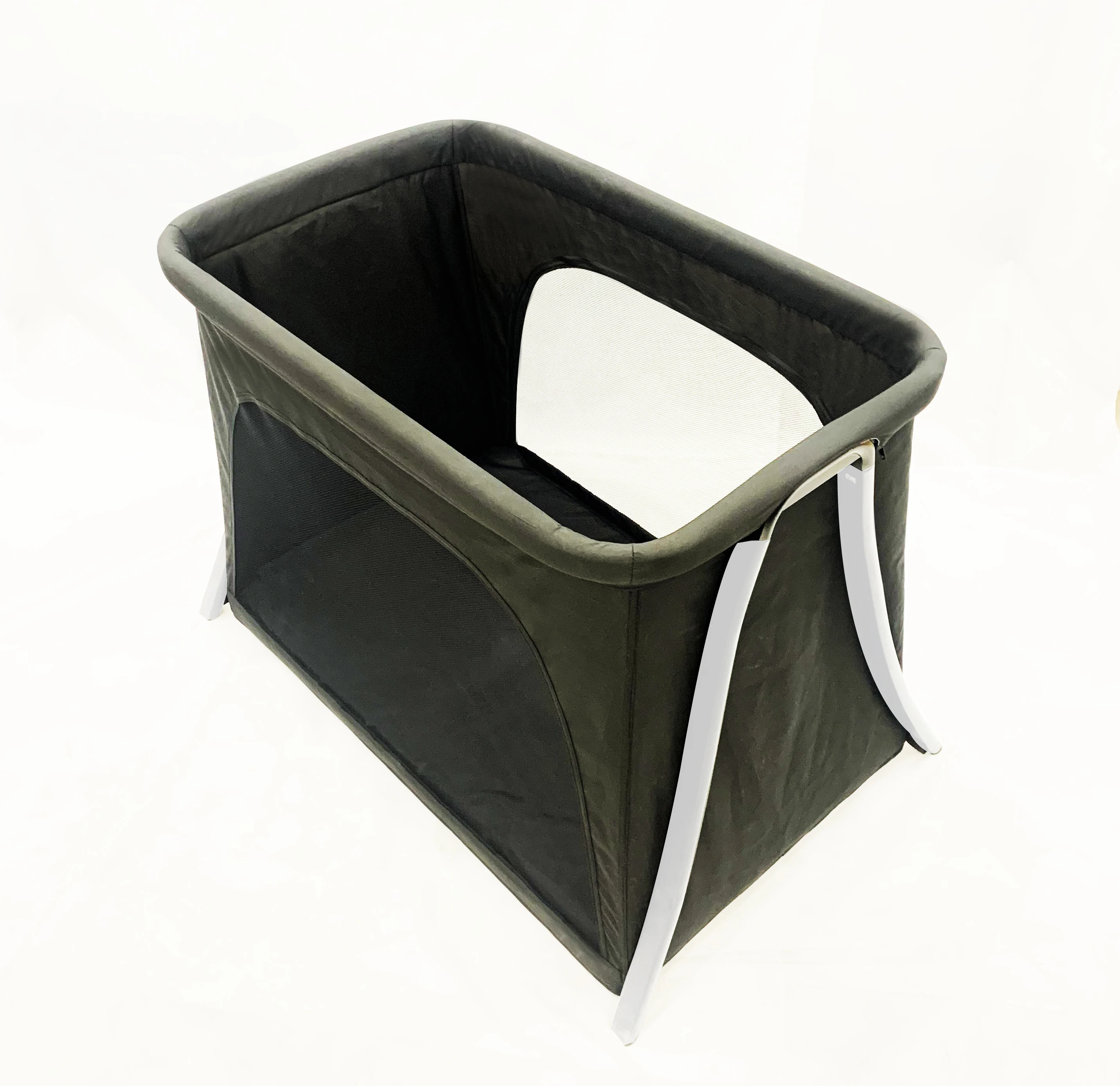 wholesale see through lightweight and convenience folding with removable pad design happy tour fancy baby crib for infant