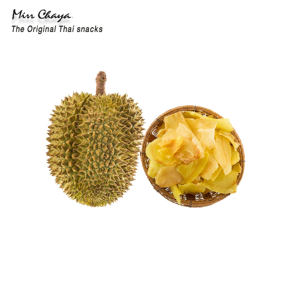 GMP Certificated  Fried Processing Type Salty Taste Fruit Origin Durian Crispy Chip Export From Thailand