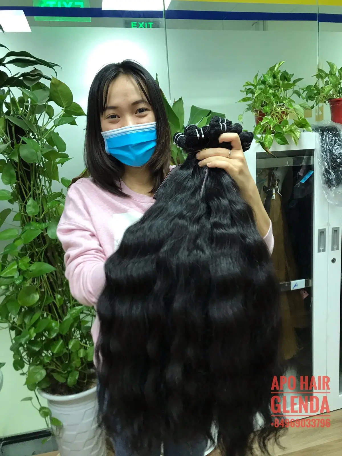 Hair black natural wave bundles super double drawn Vietnamese wholesale human hair vendor