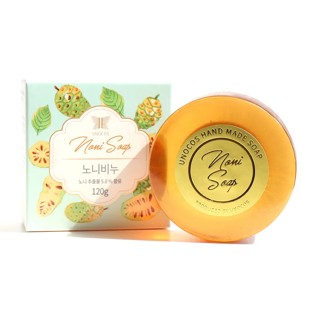 UNOCOS Noni Soap 120g Facial Cleansing Skin Care Moisturizing Soothing Brightening Whitening Anti-aging Korean Cosmetics