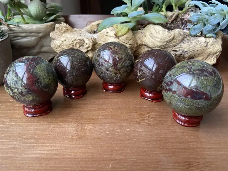 Gemstone Sphere Dragon Blood Ball Healing Crystal Stones for Decoration Feng Shui Love Ball & Globe Art Alfazal Agate Polished