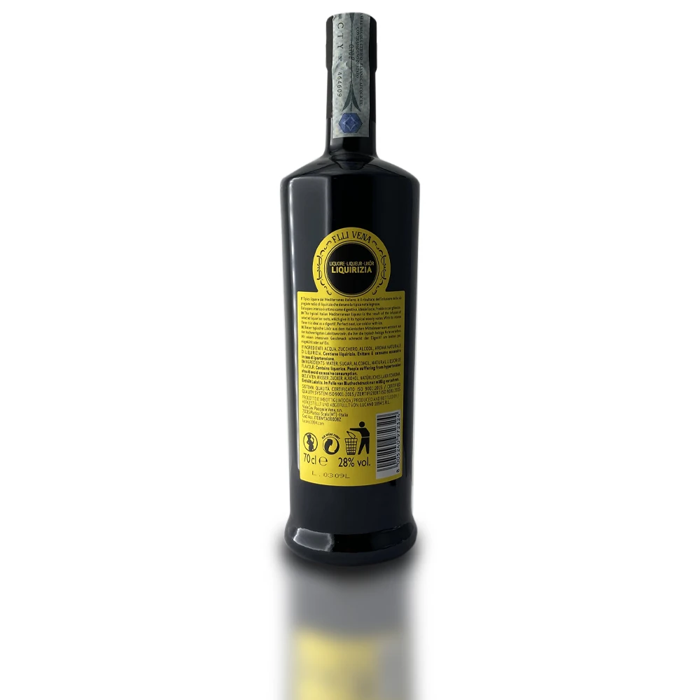 Premium Quality Italian Liquorice Natural Liqueur Liquirizia Fratelli Vena 70cl