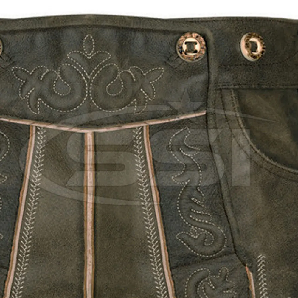All color men lederhosen Bavarian garments trachyte short pant suede leather lederhosen