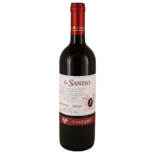 PREMIUM QUALITY  ITALIAN WINE TOSCANA I.G.T. SANGIOVESE-SYRAH IL SANZIO RED WINE