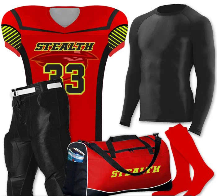 SHH American Football Jersey is 100% polyester with mechanical stretch porthole mesh and is belt length