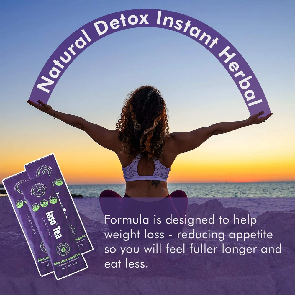 TLC Total Life Changes IASO Natural Instant Herbal Detox Organic Slimming Tea For Weight Loss Sachets