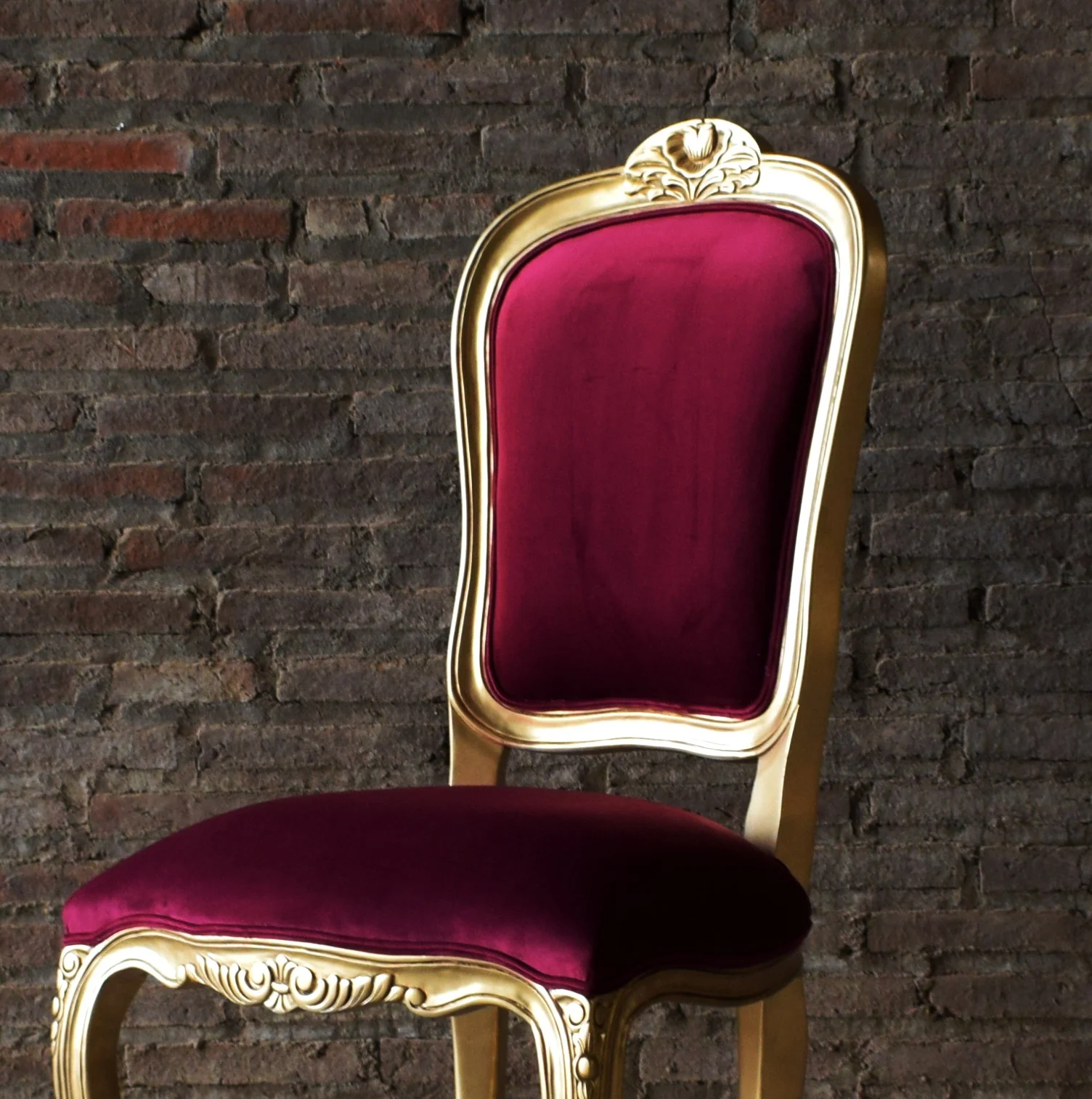 Indonesia Furniture -  Mahogany Louis XV Dining Chair Furniture