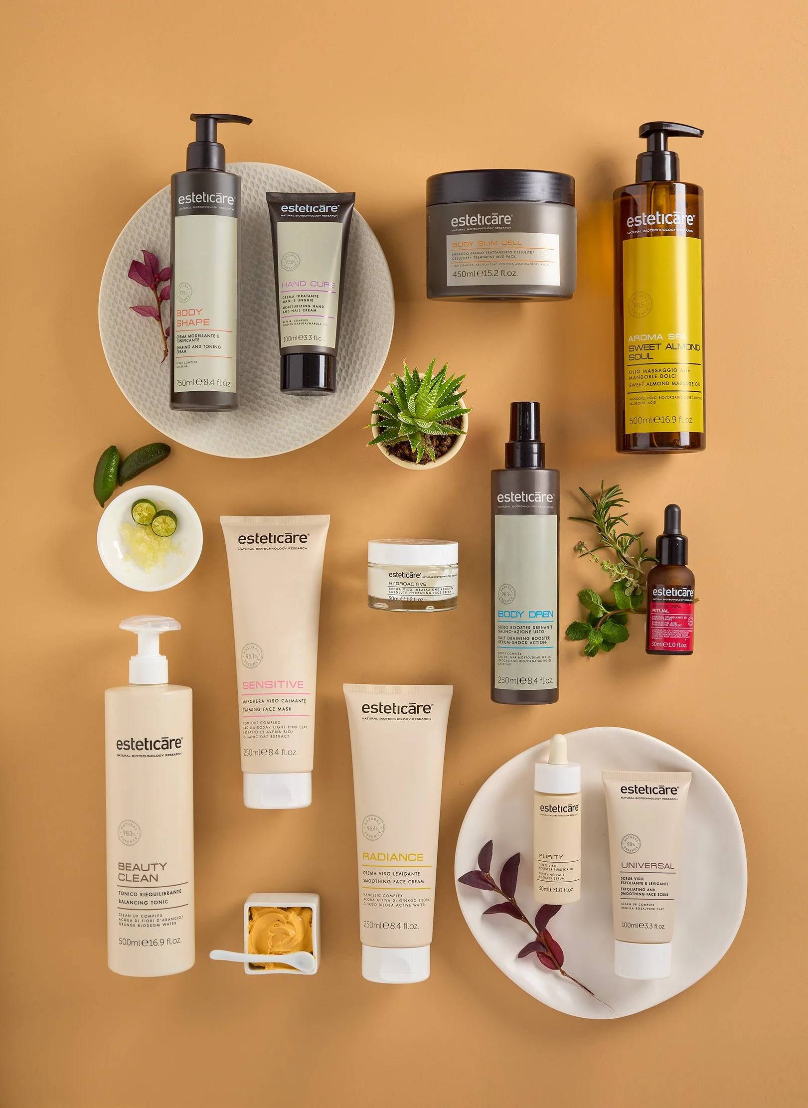 Shaping and toning cream 250ml body care guarana fragrance amber floral fat burning anti-cellulite Esteticare