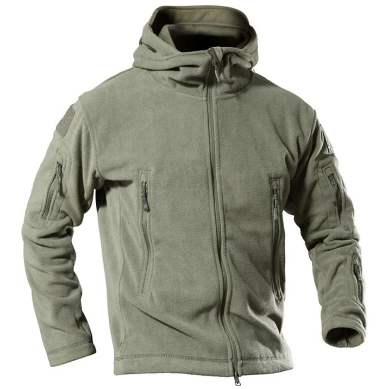 New Outdoor Fleece Jacket Tactical Man Thermal Polar Hooded Outerwear Coat Clothes Jacket