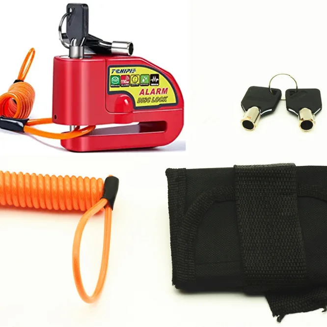 Motorcycle Alarm Lock Bicycle Security Lock Disc Brake Alarm Lock