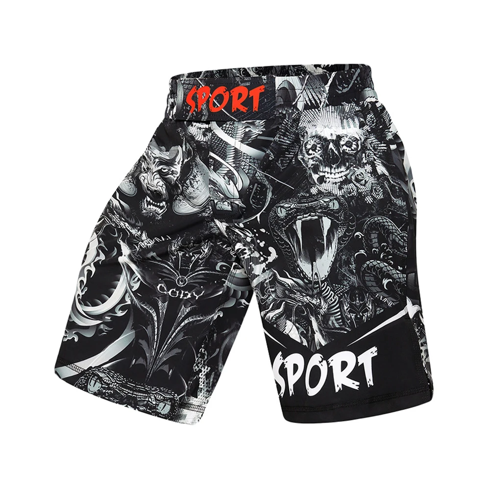 
MMA UFC Black Short Training Fight Boxing Shorts China Custom Manufacturer 