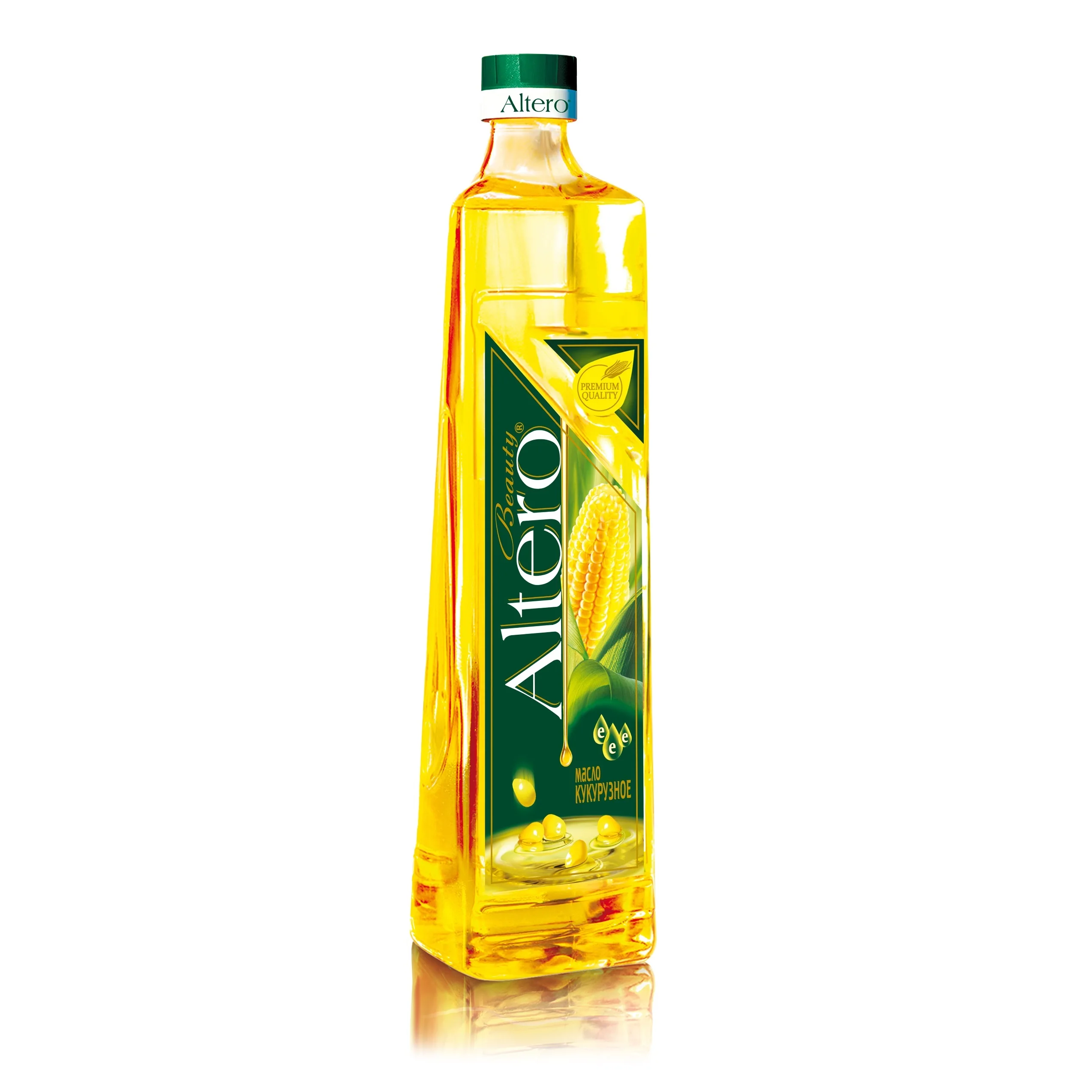 ALTERO Beauty (рафинированное дезодорированное кукурузное масло), 0,81 л, оптовая продажа, русское органическое натуральное кулинарное подсолнечное масло