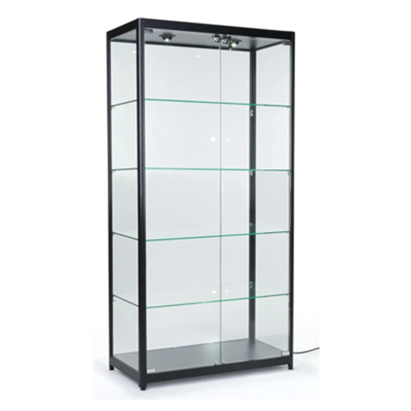 Best Quality Wholesale Product Double Glass Door Tower Glass Showcase - Display Cabinets