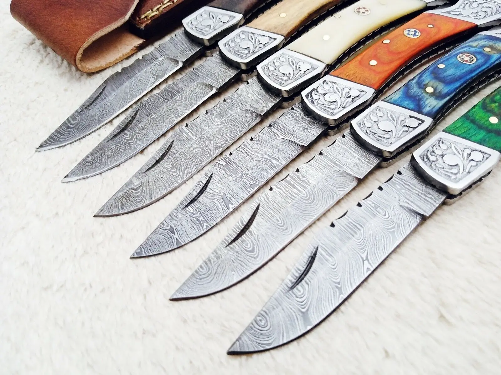 2021 Hot Selling High Hardness Wild Survival Multi Function Damascus Blade folding knife pocket knives