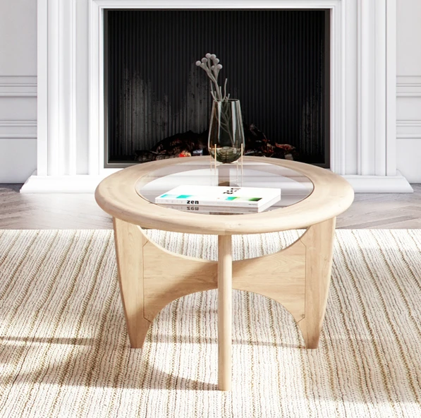 Premium Quality Classic Modern Furniture Oval Glass Top Coffee Table for Wholesale Purchase