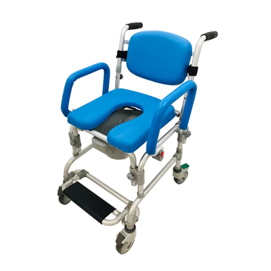  HT6129 Highly functional folding wheelchair Shower Commode Chair for elderly