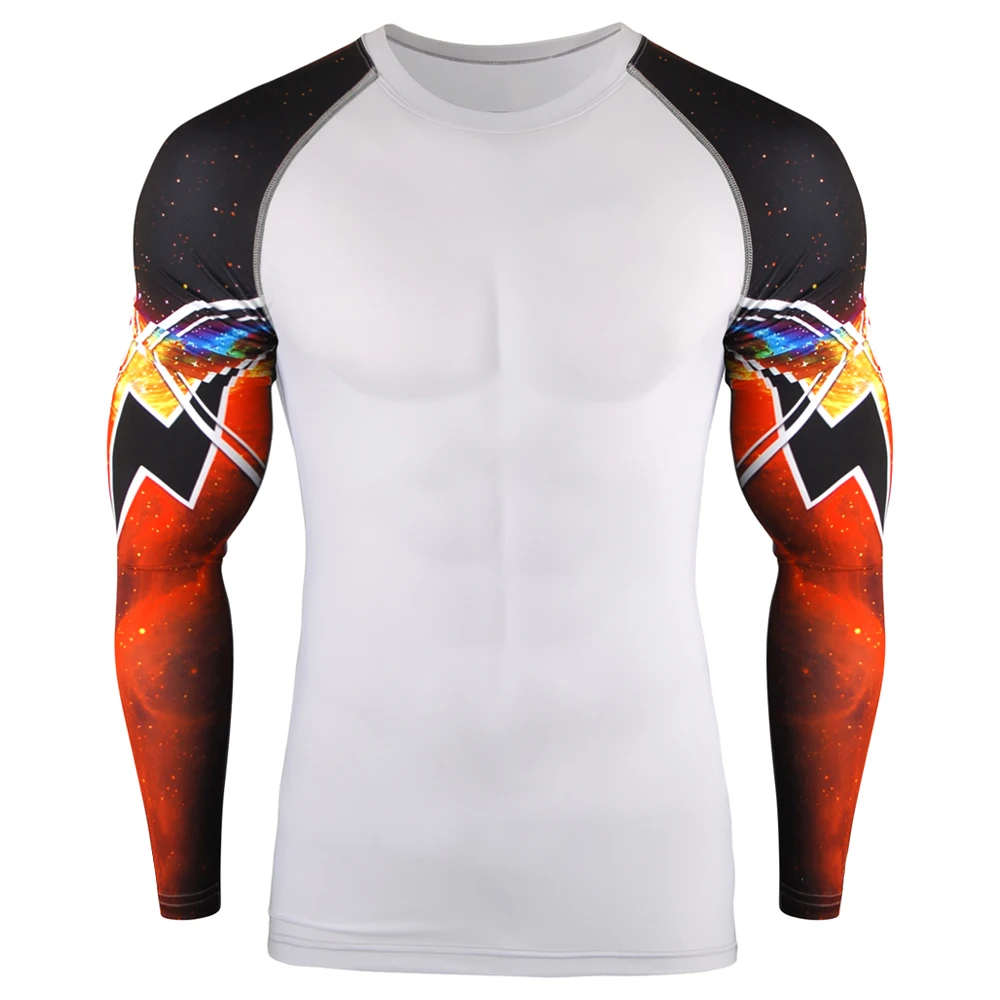 
Custom Blank MMA Rash Guard long sleeve rash guard men protection clothes chest guard 