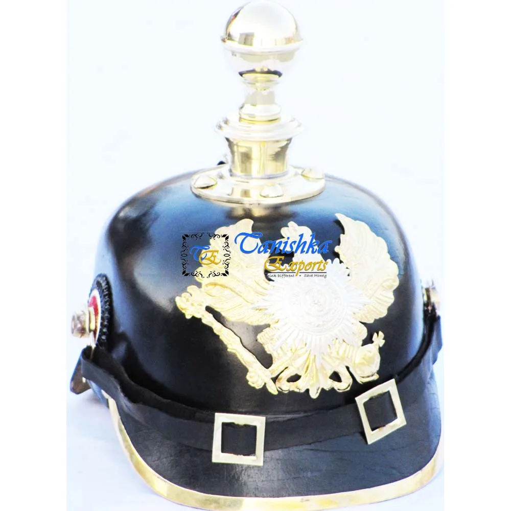 German Spike Helmet, Leather Helmet, Pickelhaube Helmet