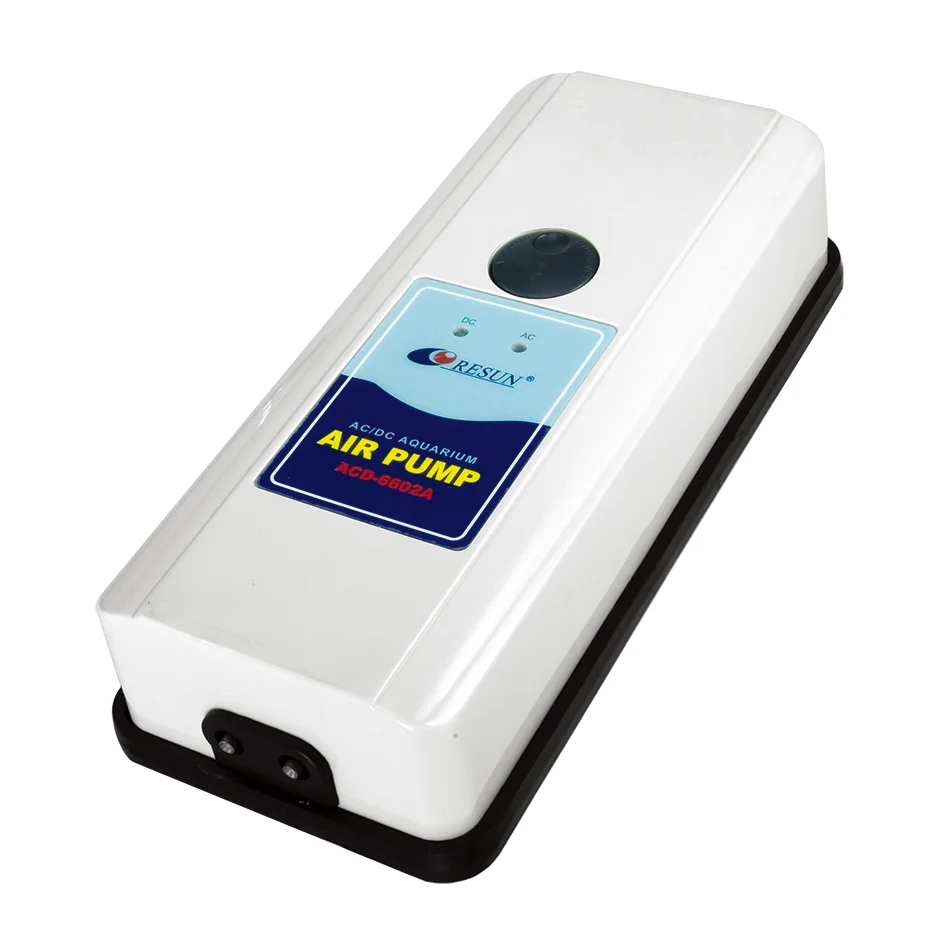 Resun ACD-6604A aquarium tank portable battery air pump AC/DC air pump for fish transportation