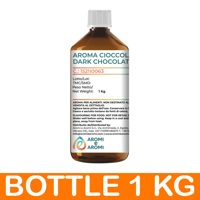 Made in Italy Dark Chocolate Aroma Food Additive for Food & Beverage -  Food ingredient for pastries and bakery