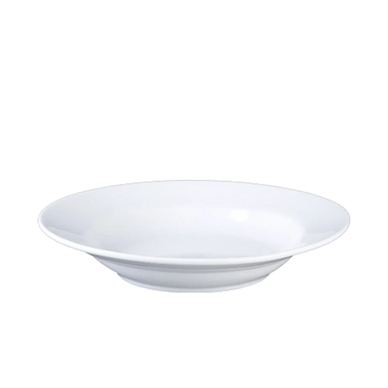 OEM Deep dish round dinner plates porcelain tableware for home high quality hotels and restaurants