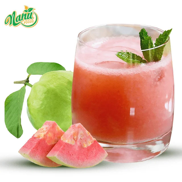 High quality- Frozen Pink Guava Juice Puree with competitive - OEM brand - packing :1kg/bottle ; 20kg/carton ; 180kg/steel drum.