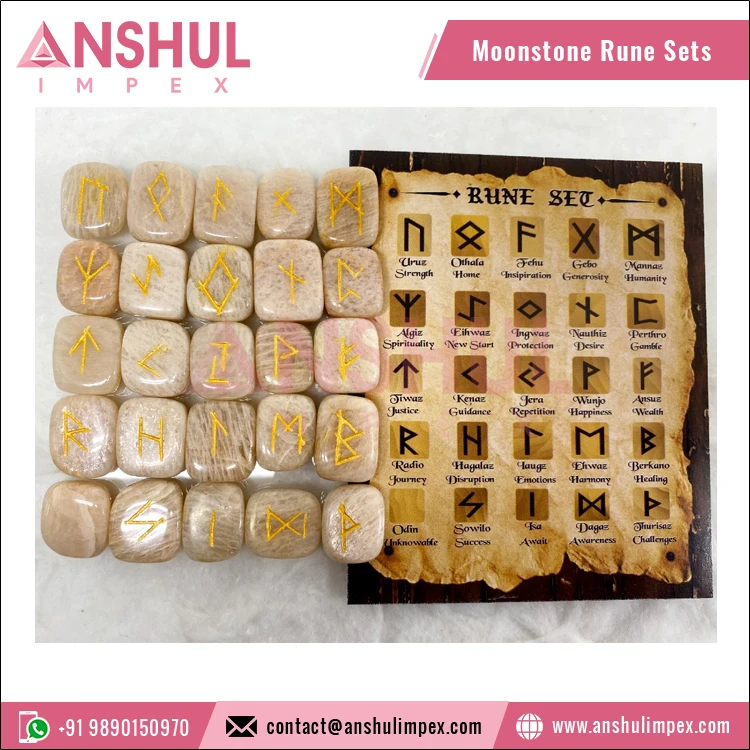 Оптовая продажа набор резных натуральных фиолетовых аметистов рун небольшого размера