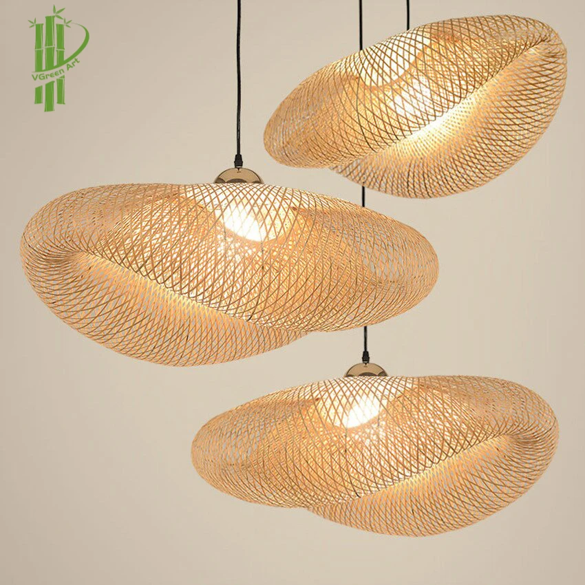 New Arrival Bamboo Lamp Shade Rattan Beautiful Handmade Eco-Friendly Wall Art Home Asian Design Trending Vietnam Lights Cover