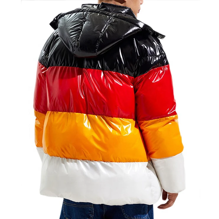 Мужские зимние хлопковые пуховики на заказ мужские нейлоновые блестящие с цветными блоками зимнее пальто синель стеганая куртка