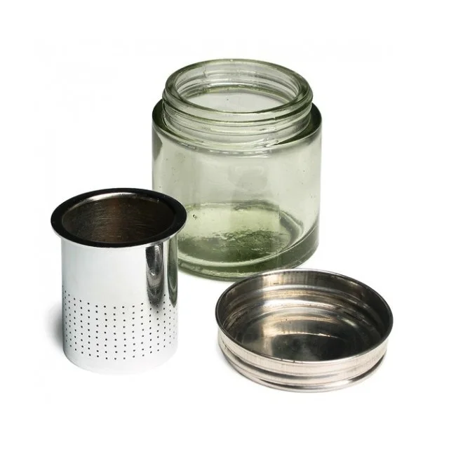 Diamond Washing Cup Gemstone Cleaning Glass Jar with Sieve
