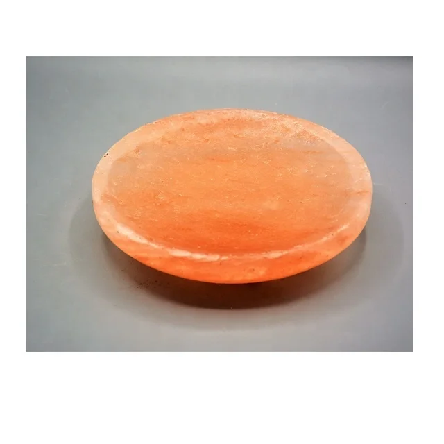 premium quality Himalayan Natural Pink Salt Serving Plates Bowls  salt dinnerware OEM ODM style customization logo
