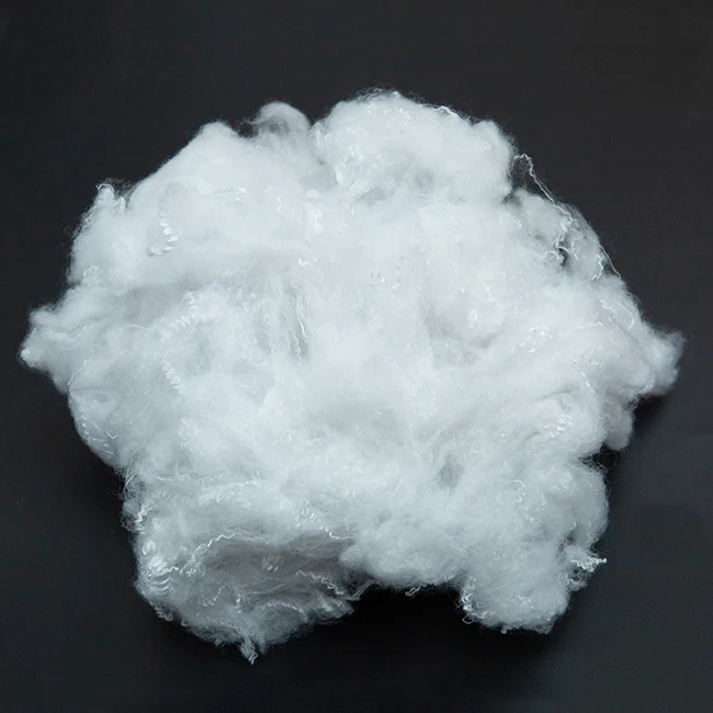 
100% recycled solid polyester staple fiber 2.5Dx51mm (OB White) 