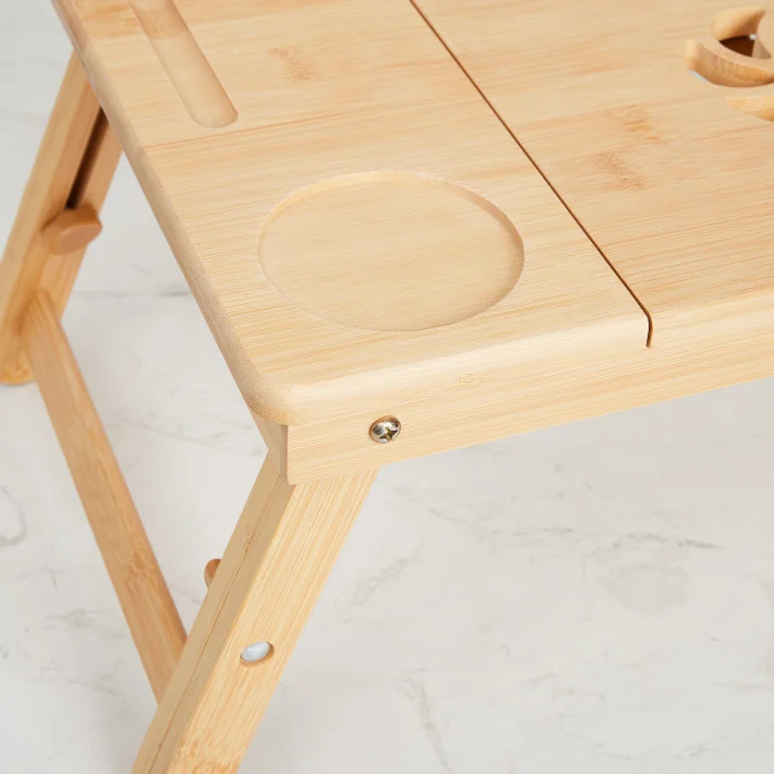 ,Textured Wooden Laptop and Breakfast Tray-BY KSN