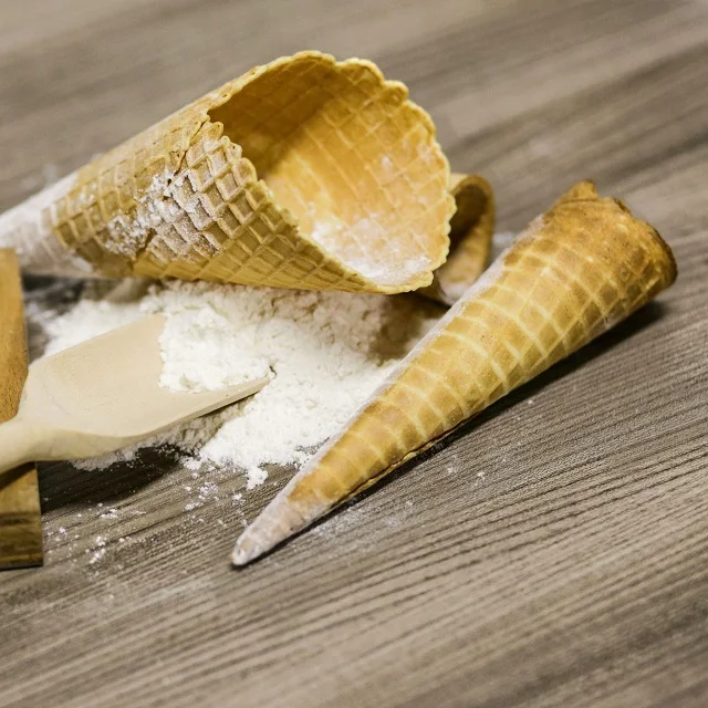 Премиум сахарные конусы для мороженого итальянского качества AURELIANO H.145 - D.56 GELATO