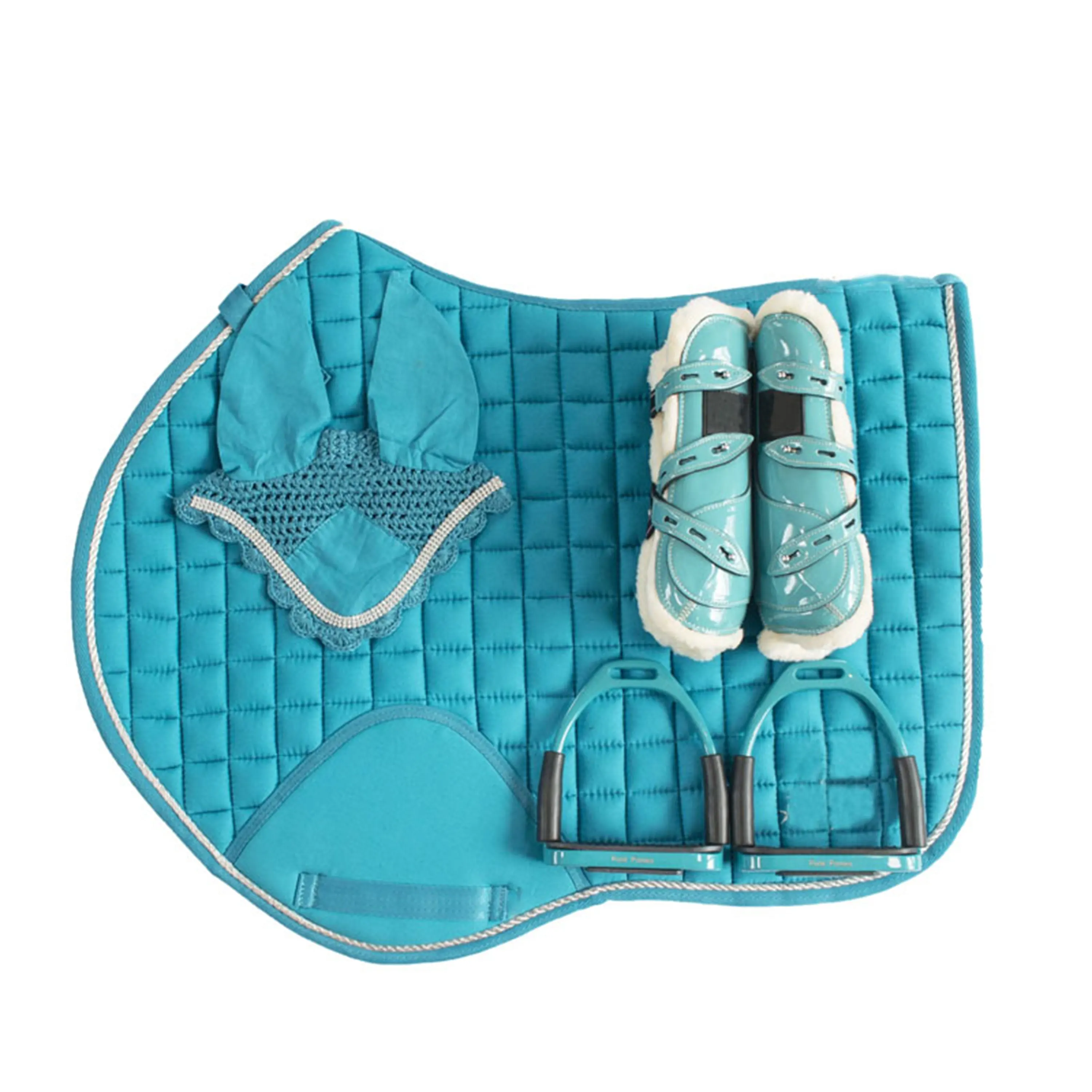 Glitter Saddle pad sets, Hologram saddle pad sets, different colors saddle pad sets/ Dressage/ Jumping saddle pad sets