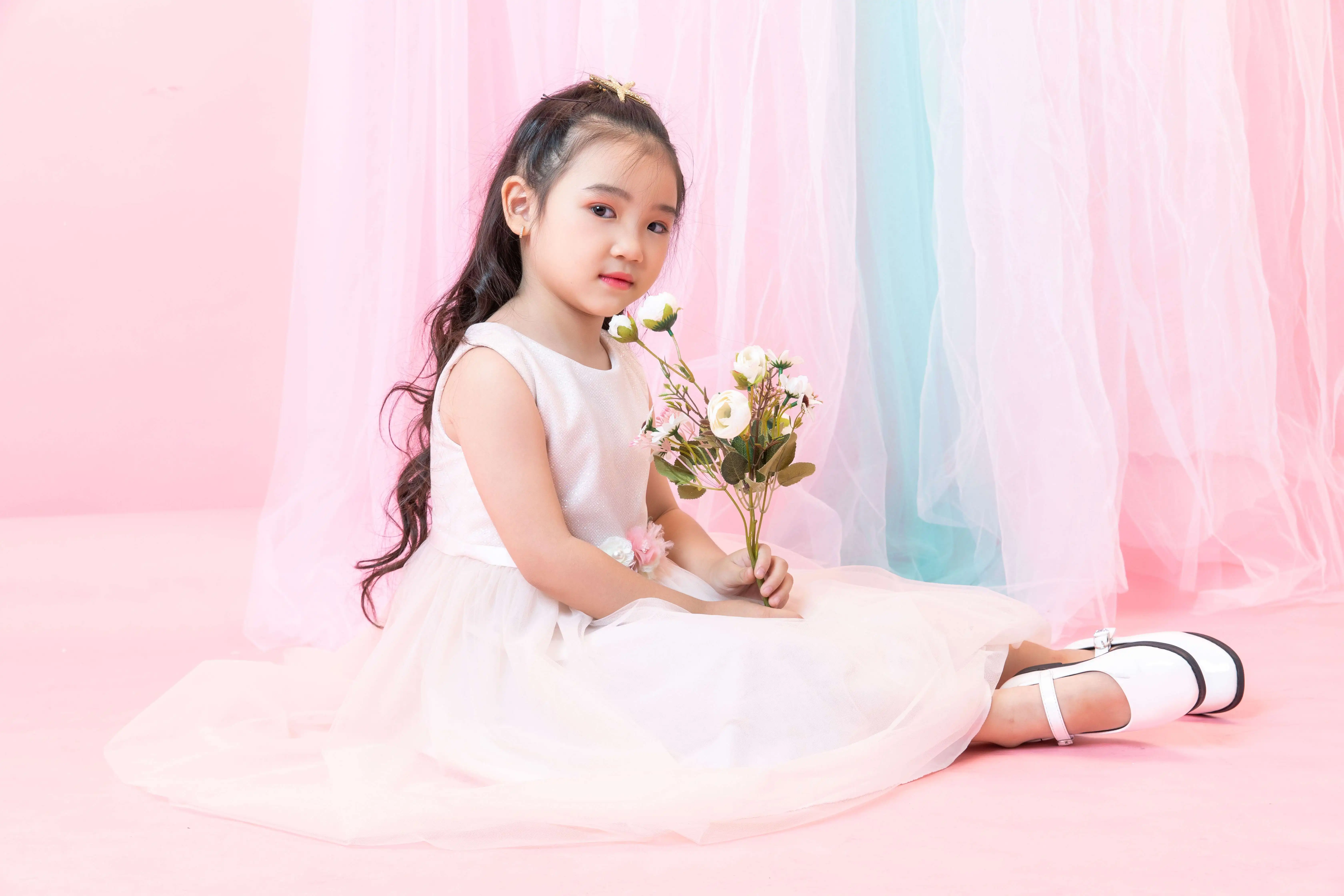  Новое Стильное детское платье принцессы для девочек одежда вечеринки белые платья с вышивкой