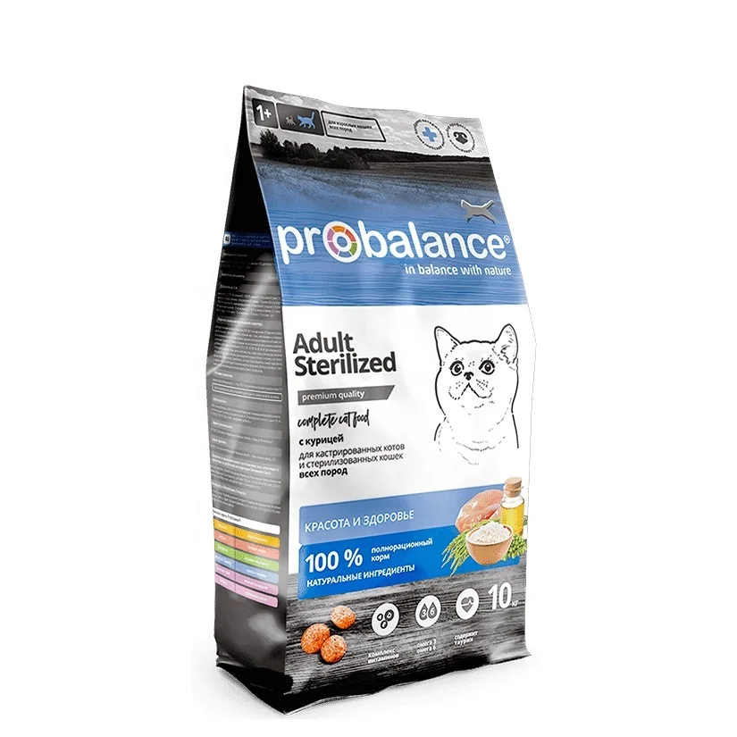 
ProBalance Sterilized dry food for sterilization cats with chicken and rice, 10 kg 