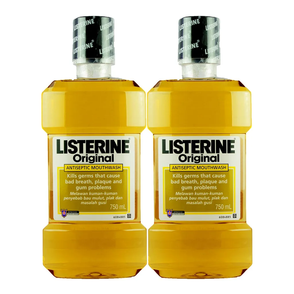 Top Selling Mouth Wash Authentic flavor Oral Care Listerine Original 2 Bottle Pack 750ml