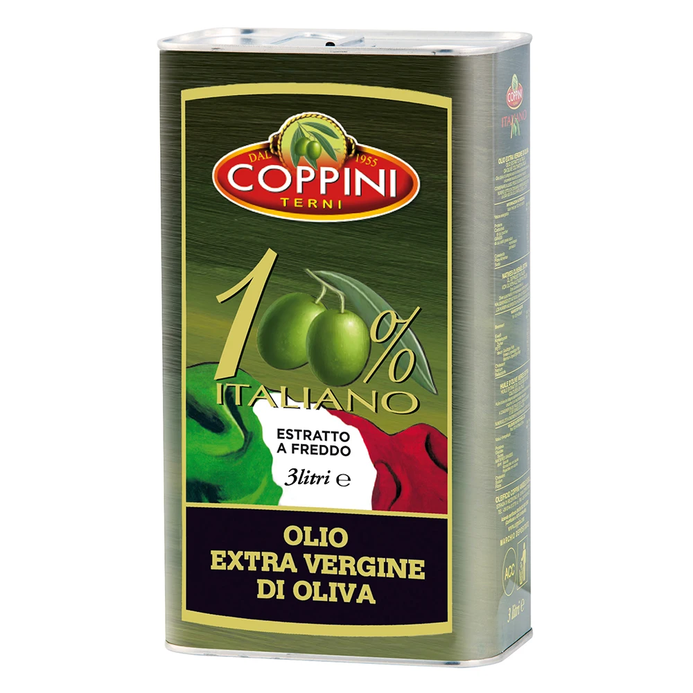 Экстра натуральное оливковое масло COPPINI 100% итальянский 3 л Олово