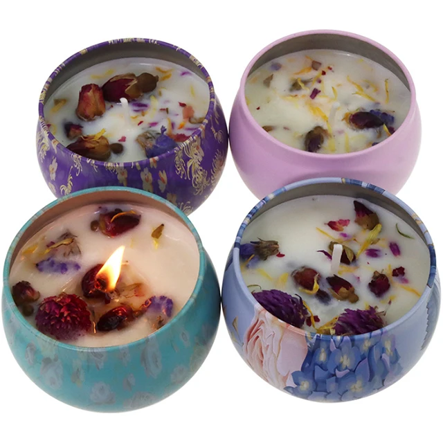 Cool Brand New Popular Candles Private Label Scented Soy Wax Tin Can Lily Of The Valley Scented Wholesale Candles