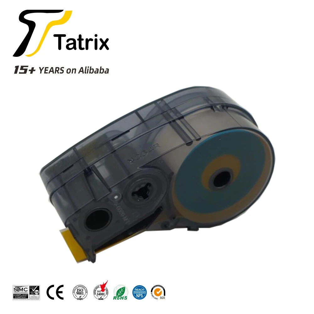 Tatrix Compatible Black on white Vinyl material M21-750-427  M21 750 427 label Tape for Brady for BMP21 PLUS /LAB Printer