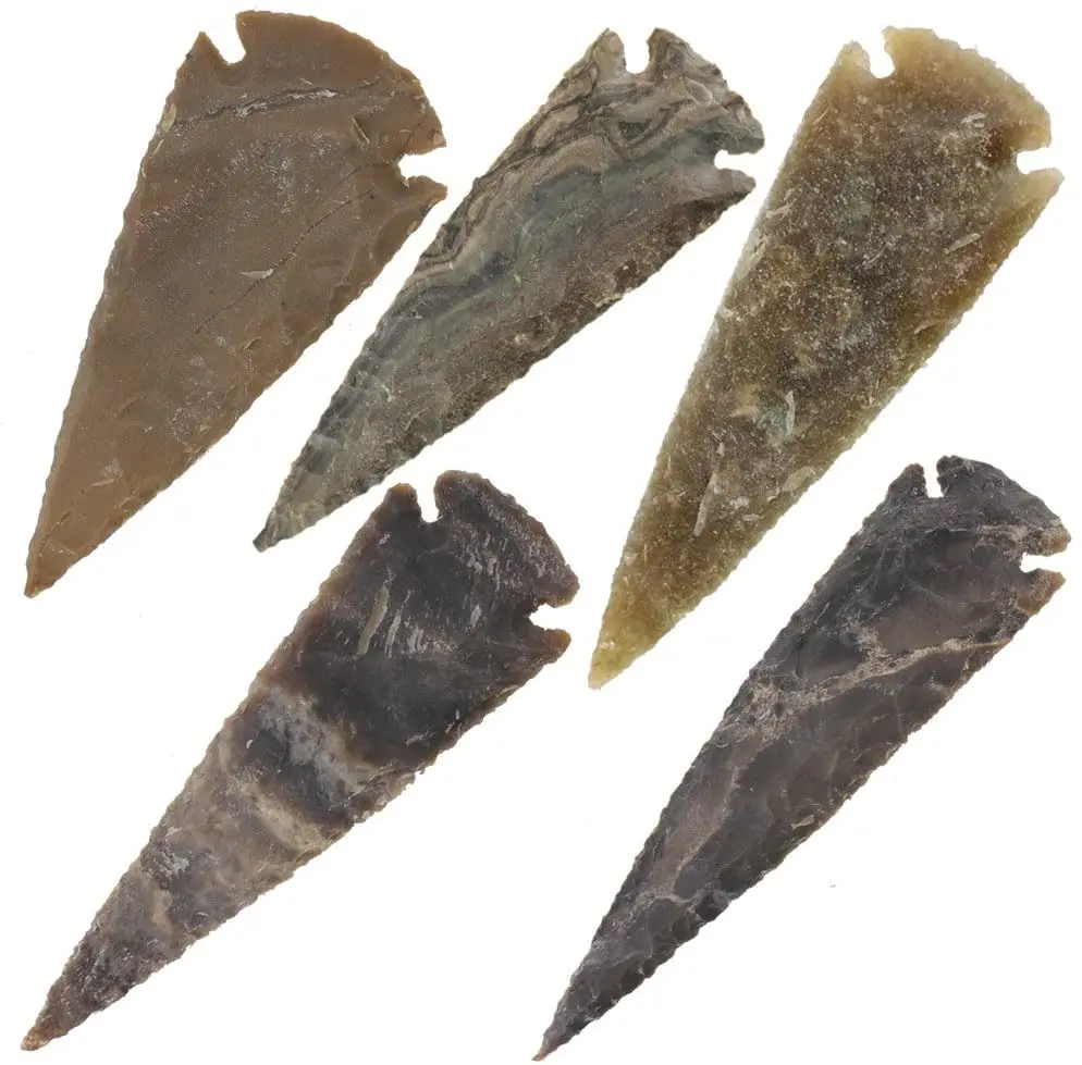 Wholesale 6 Inch AGATE Arrowheads High Quality Jasper Crystal Gemstone Handmade Obsidian Figurine Indian Style