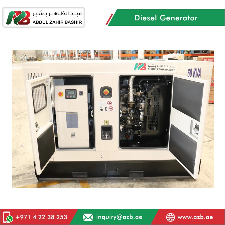 Большой спрос P60E трехступенчатый бесшумный дизельный генератор 60 кВА с защитой от коррозии