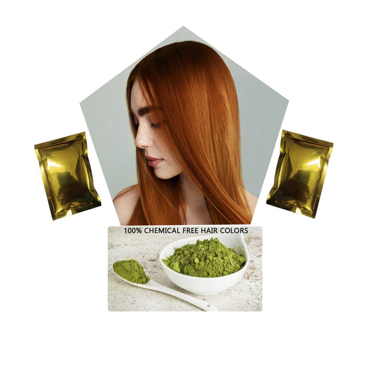 Five Sifted Natural Henna Powder Hair Color Dye Indian Herbal Rajasthani Mehndi Grinding Powder Henna From India