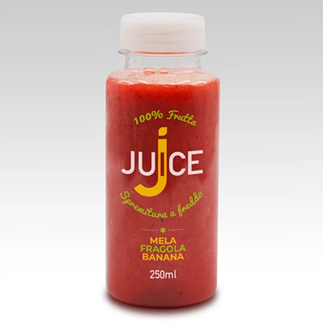 Top quality Organic Fruit SMOOTHIE Strawberry Banana Apple 100% Made in Italy HPP cold pressed