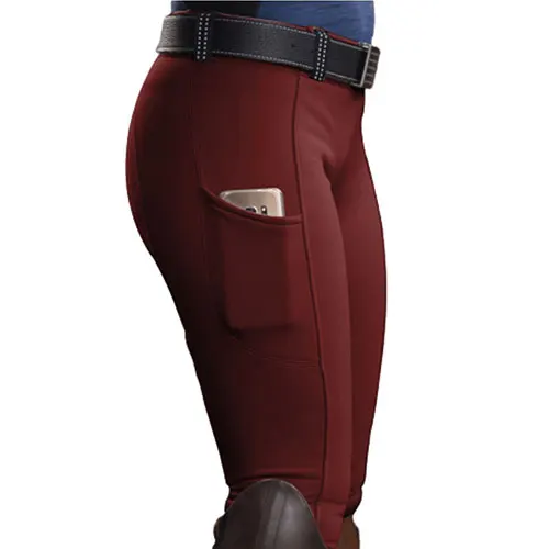 
New Arrival Equestrian Horse Riding Pants Girls Fitness Jodhpurs Silicone Patches Breeches Horse Riding Legging 