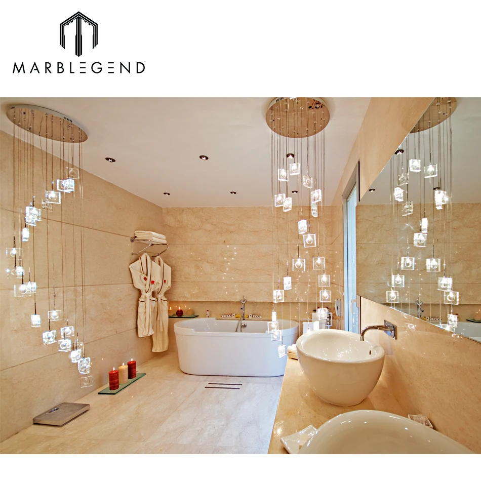 2cm thick high polished big slab Italian botticino beige classico marble