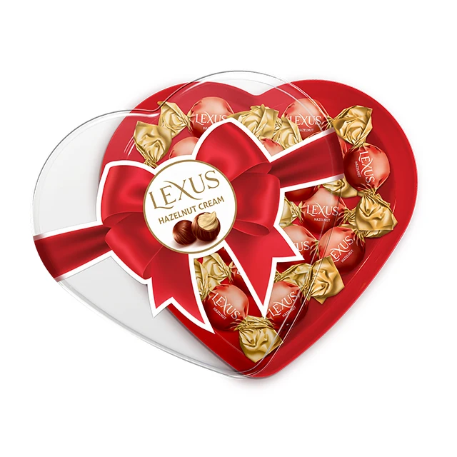 Premium Quality Candy Chocolates and Sweets Filled Hazelnut Cream 120g  Halal ISO Certified Wholesale Sweet Gift Box Valentines