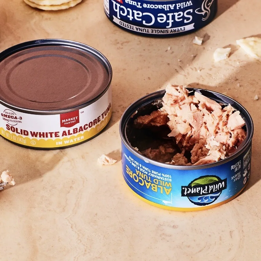 Halal Canned Tuna in brine in oil with cheap price canned seafood wholesale