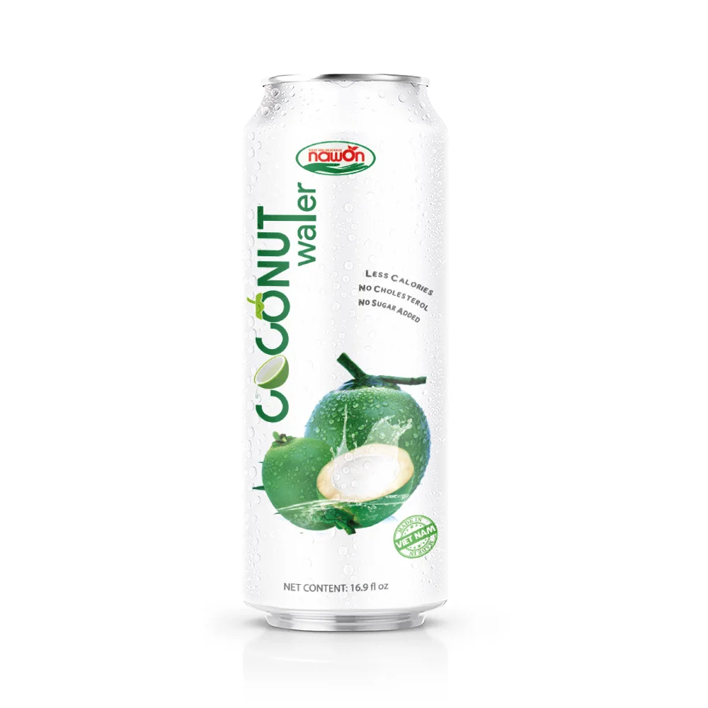 500ml NAWON Canned wholesale organic coconut water  no Sugar added